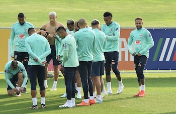 Neymar trabajó por primera vez