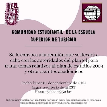 Comunicado para asamblea de la