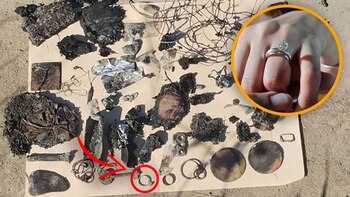 La pertenencias que fueron halladas