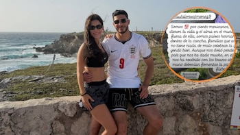 Esposa de Raúl Jiménez responde a críticas por usar la playera de Inglaterra: “Somos cien por ciento mexicanos”