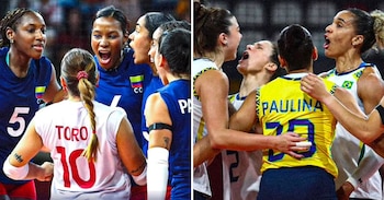 Brasil y Colombia se enfrentarán en la final de la Copa Sudamericana de vóley 2026.