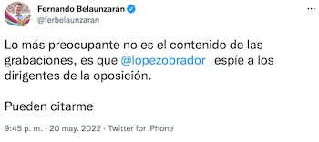 El político se lanzó contra