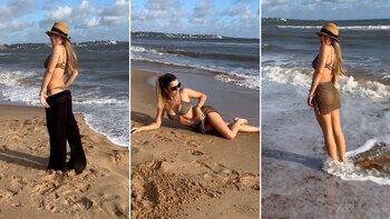 Laurita Fernández disfruta de Punta