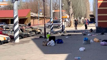 Vista general de la destrucción