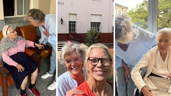 La visita de Nora Portela y Tini de Bucourt a un hogar de ancianos: “Compartir el cariño fue maravilloso”