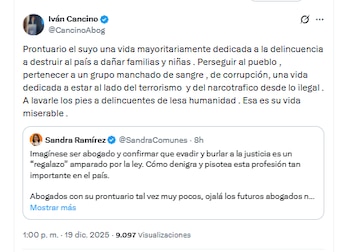 El abogado Iván Cancino aseguró