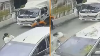 Mujer sobrevive a caída de