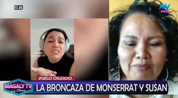 Monserrat Seminario rompe su silencio y responsabiliza a Susan Villanueva del fin de su relación con Melcochita. Captura: Magaly TV La Firme.