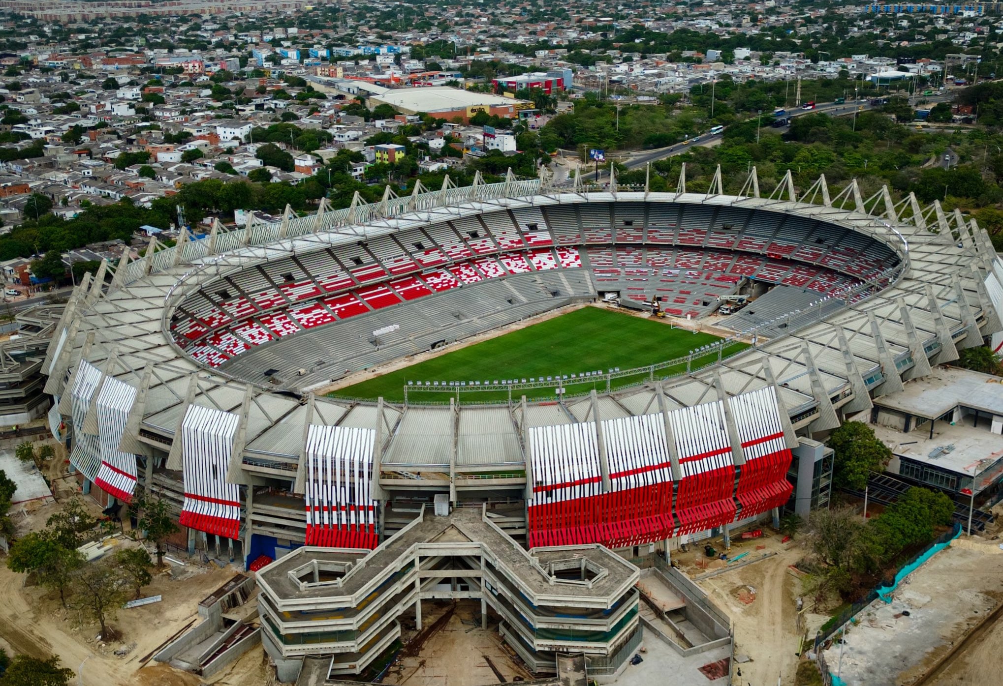 El Estadio Metropolitano Roberto Meléndez recibirá por primera vez una definición a partido único del torneo continental. (EFE/Alcaldía de Barranquilla/SOLO USO EDITORIAL/NO VENTAS/SOLO DISPONIBLE PARA ILUSTRAR LA NOTICIA QUE ACOMPAÑA (CRÉDITO OBLIGATORIO))