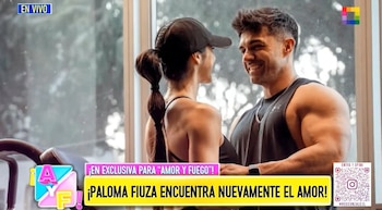 Paloma Fiuza revela que está enamorada y causa sorpresa al aparecer con argentino: “Estoy feliz”. Captura: Amor y Fuego.