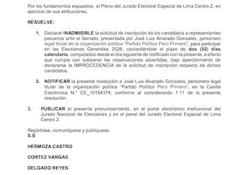 Observan candidatura de Mario Vizcarra al Senado
