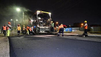 Asfaltado de la avenida Morales