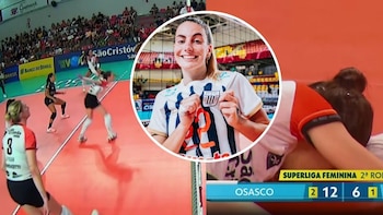 Mariana Brambilla, exvoleibolista de Alianza Lima, sufrió impactante lesión en la Superliga de Brasil 2026