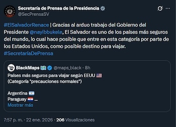 Captura de pantalla de publicación