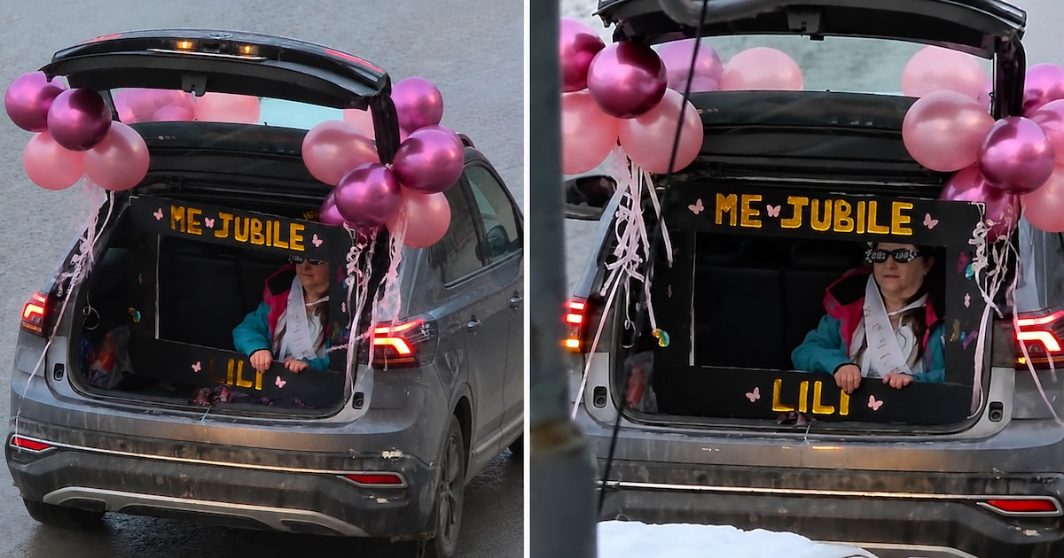 Se jubiló y celebró en el baúl de un auto TikTok se enamoró!