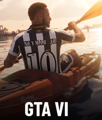 Neymar si fuera protagonista en la saga GTA 6.