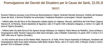 La "ofrenda de la vida",