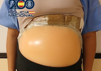 La barriga falsa tras la