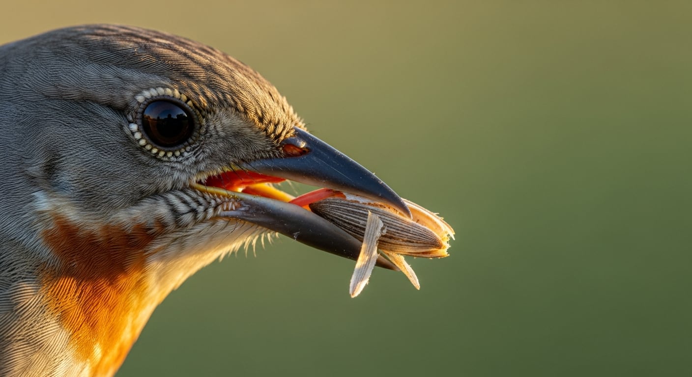 Por qué las aves que pelan semillas destacan más por el tacto que por el movimiento