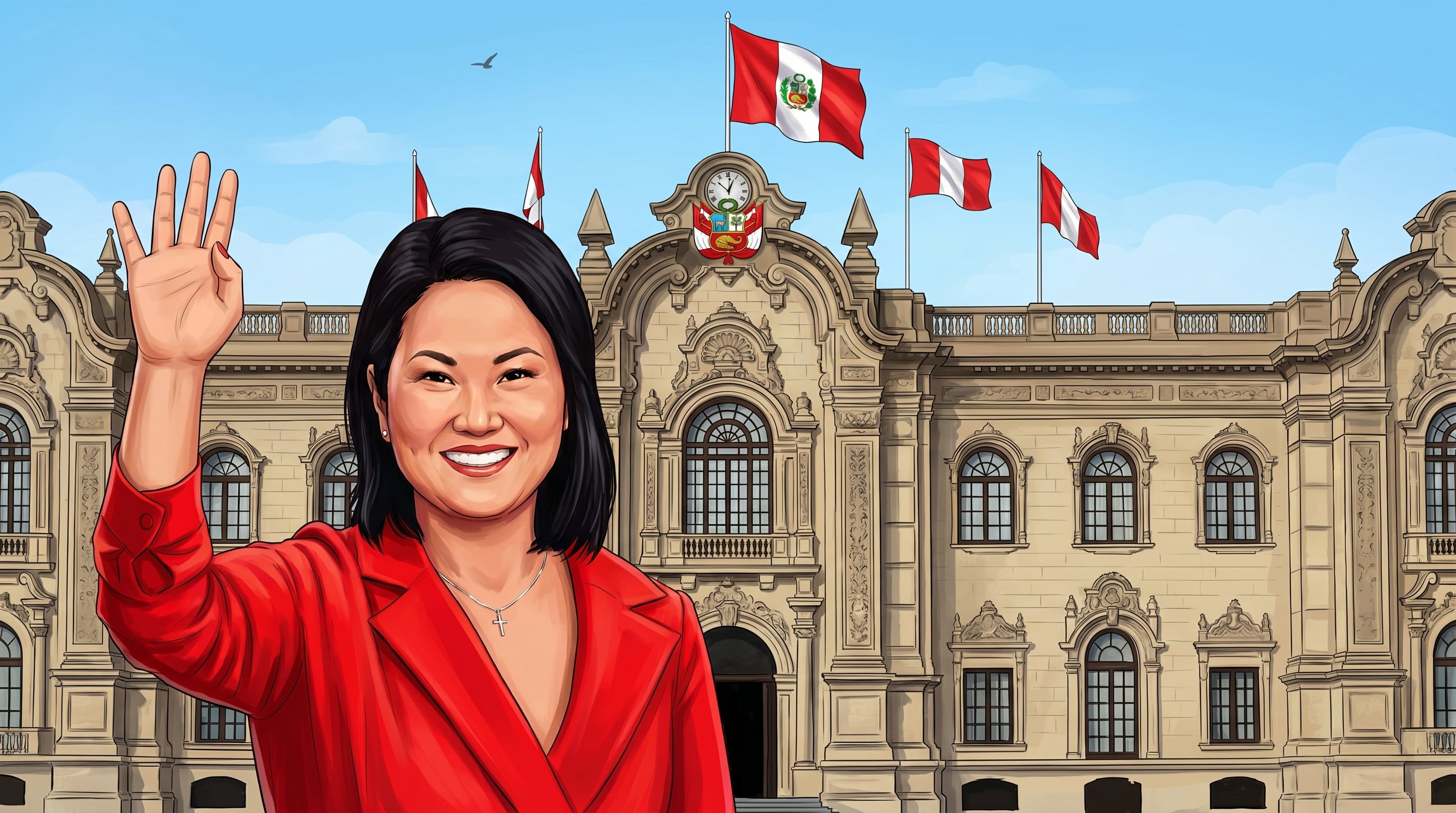 Keiko Fujimori buscará llegar a la presidencia de Perú en el balotaje del próximo 7 de junio ante Roberto Sánchez (Imagen Ilustrativa Infobae)