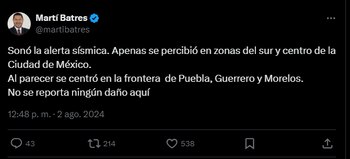 Este fue el primer reporte