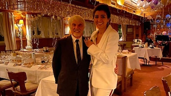 Bernie Ecclestone y Fabiana Flosi