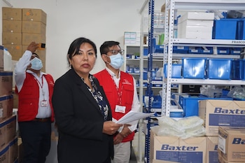 El equipo permanece inoperativo desde julio de 2026, según lo reportado durante la visita. Facebook: Diputada Graciela Chipana