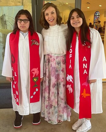 Alejandro y Ana Sofía, hijos