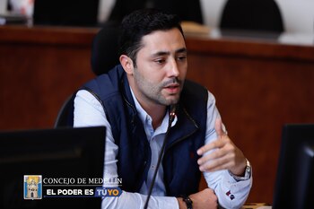 Sebastián López, concejal de Medellín.