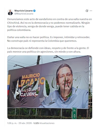 Mauricio Lizcano denunció ataques a su campaña