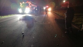 El accidente ocurrió pasadas las 3:00 de la mañana - crédito Juan Cortes/Facebook