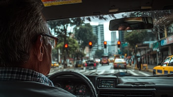 Manejar sin los lentes prescritos,