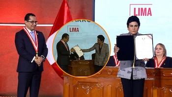 Norma Yarrow hace desplante al presidente del JNE: Le quitó la credencial de las manos y evitó foto juntos