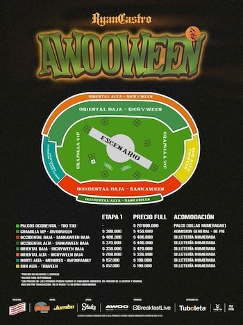 Precios de las boletas de Ryan Castro en El Campín - crédito Ryan Castro / Instagram