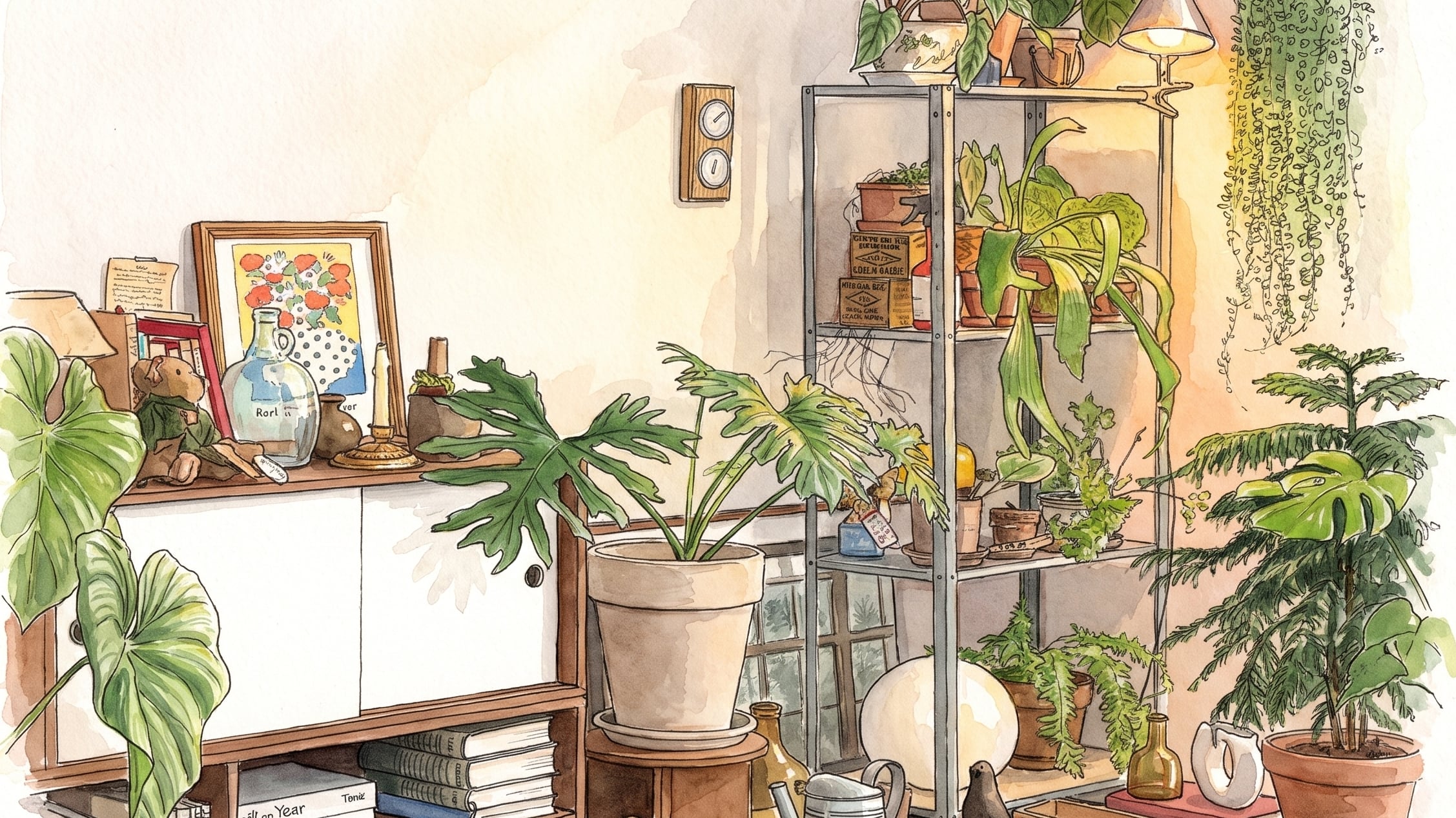 Las plantas ornamentales pequeñas suman textura, color y volumen visual en interiores con pocos metros. (Imagen Ilustrativa Infobae)