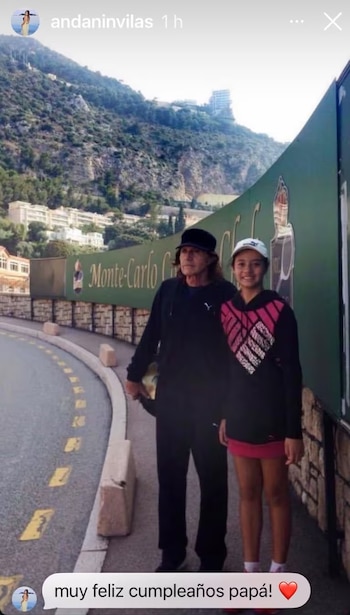 Andanin Vilas recordó a su papá en su cumpleaños 74