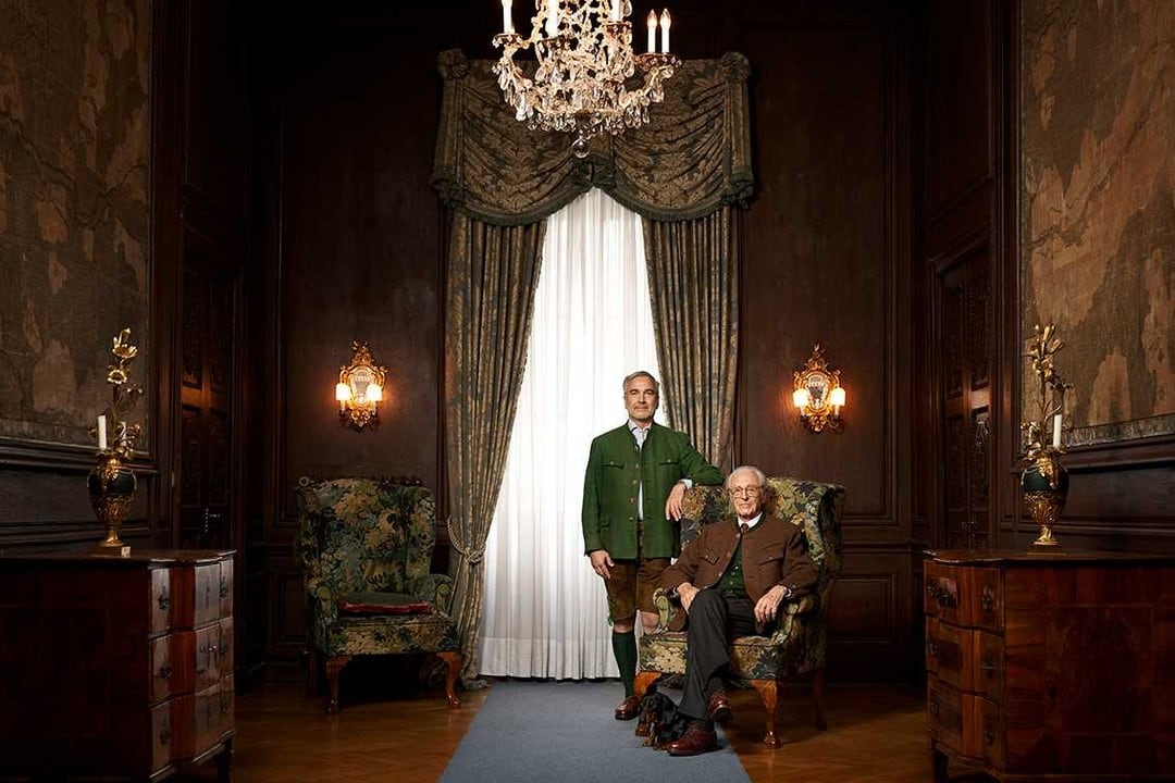 El duque Francisco de Baviera con su novio, Thomas Greinwald, en su retrato oficial
