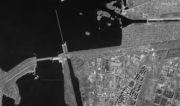 Una imagen satelital de la