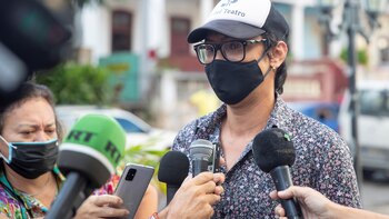 El opositor cubano Yunior García,