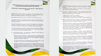 El grupo armado se compromete