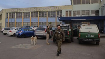 Los estudiantes están fuera de