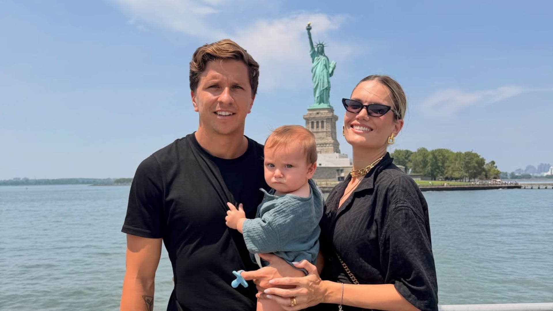 Eva Bargiela y Gianluca Simeone se despidieron de Nueva York después de 40 días en el Mundial 2026: las fotos