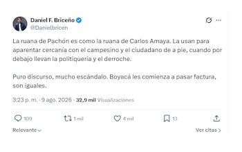 Daniel Briceño y sus señalamientos contra César Pachón