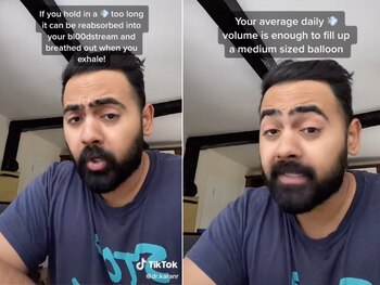 Karan Raj mostrando trucos en