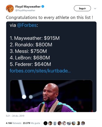 Felicitó a sus competidores en