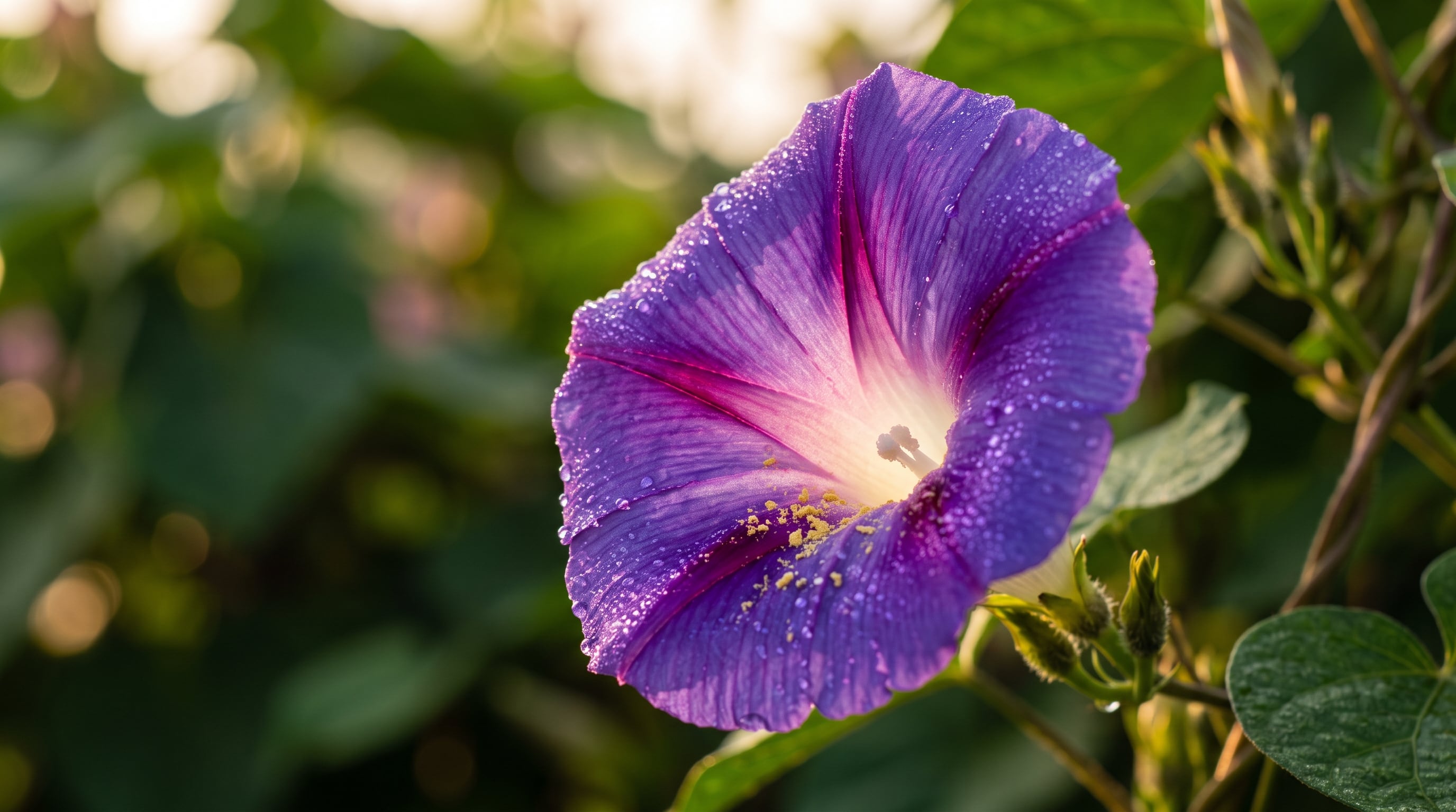 La investigación sobre Ipomoea purpurea plantea que las plantas enfrentan al mismo tiempo temperaturas más altas y una disminución de polinizadores (Imagen Ilustrativa Infobae)