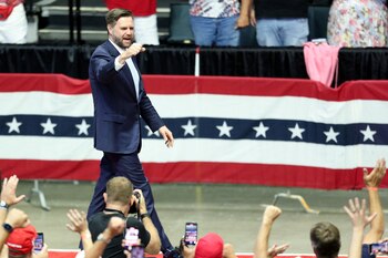 Donald Trump estuvo acompañado por