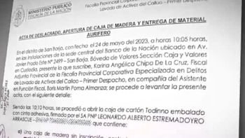 O Ministério Público investiga um perito pela suposta “troca” de ouro no Banco de la Nación. (Foto: Crédito: Canal N)