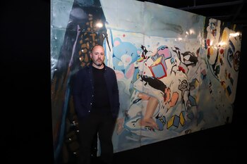 Hernán Salamanco junto a "Cuco"