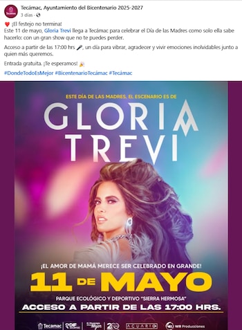 Concierto de Gloria Trevi en